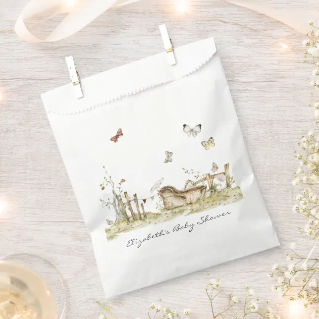 Storybook Woodland Forest Baby Shower Favor Bag Zazzle