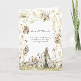 Storybook | Woodland Forest Baby Shower Thank You Card