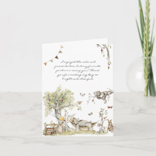 Storybook   Woodland Forest   Photo Thank You Card