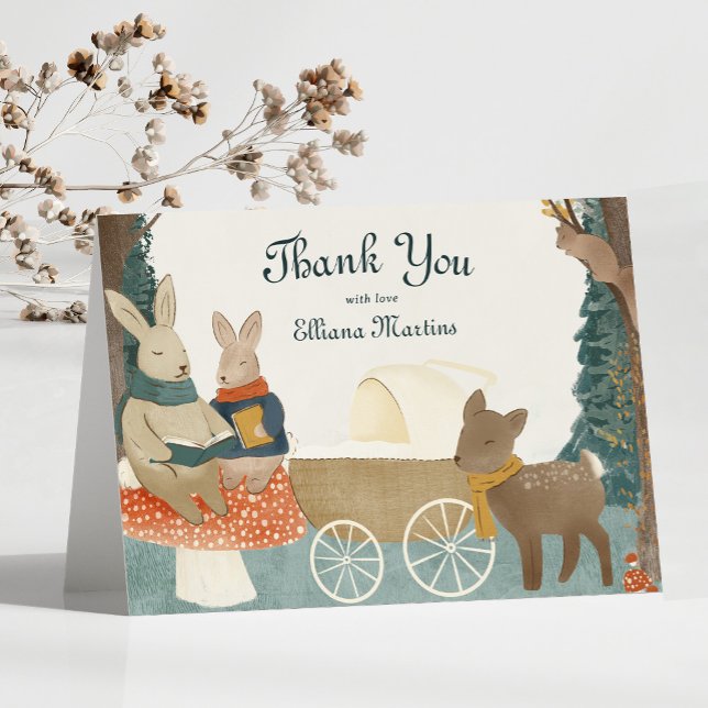 Storybook Woodland Friends Baby Shower Thank You (Creator Uploaded)