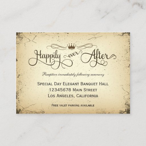 Customizable Storyline Formal Wedding Reception Card Business Card Templates