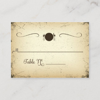 Storyline Formal Wedding Table Place Card