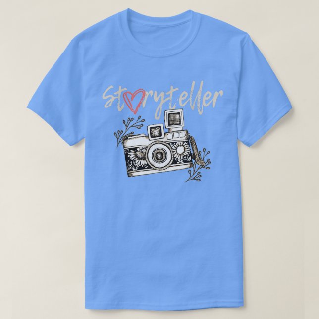 Storyteller Camera Photography Photographer Cool A T-Shirt (Design Front)