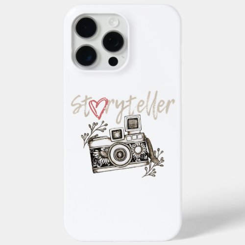 Storyteller Camera Photography Photographer Cool iPhone 15 Pro Max Case