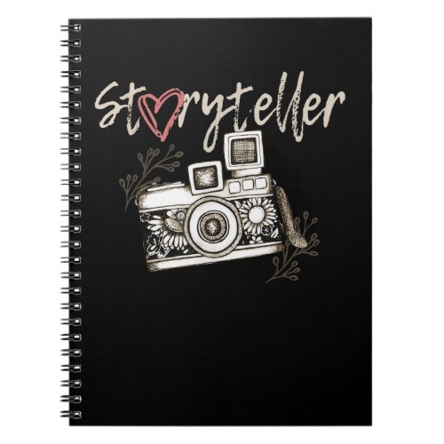 Storyteller Camera Photography Photographer Cool Notebook
