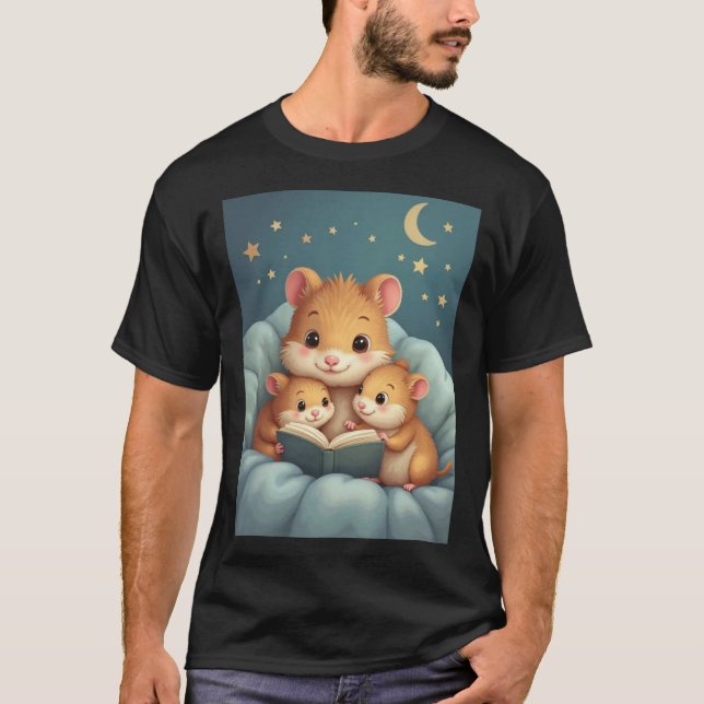Storyteller – Father’s Day Hamster Family Tee (Front)