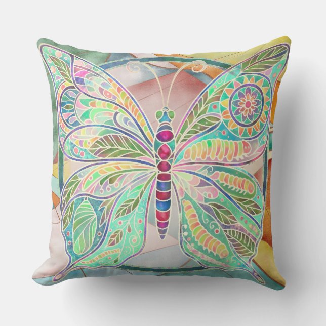 "Storyteller of Childhood Dreams" Square Pillow (Front)
