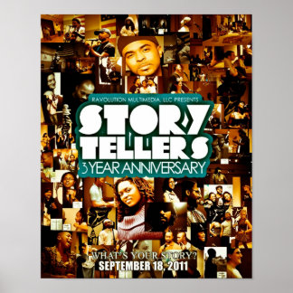 StoryTellers 3 Year Anniversary Collage Poster