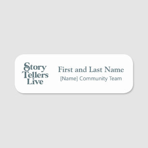 StoryTellers Live Name Tag