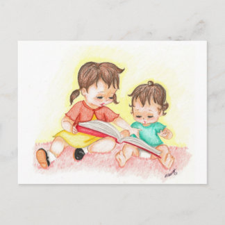 Storytime - Little Loves Art Postcard