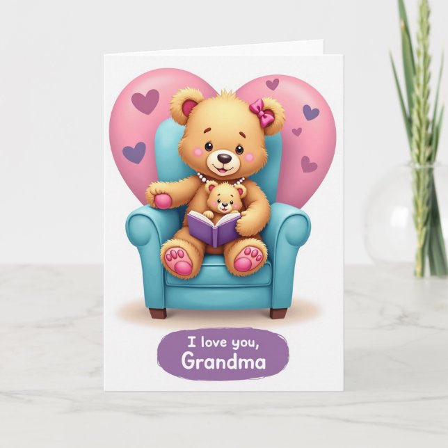 Storytime Mothers Day Bear Card (Front)