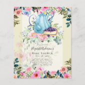 Storytime Tea Party Baby Shower Invitations (Front)