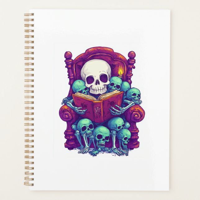 Storytime with Bones � Funny Bedtime Skeleton Planner (Front)