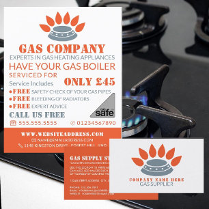 Stove Burner, Gas Engineer & Supplier Advertising Flyer