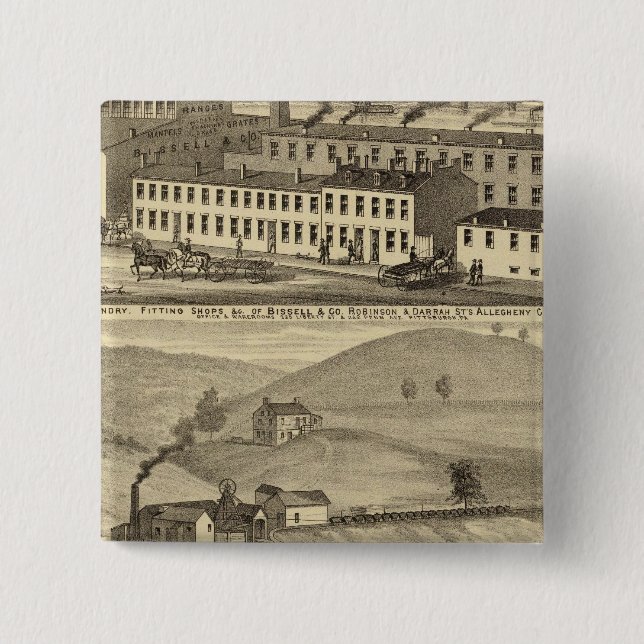 Stove foundry, fitting shops button (Front)