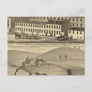 Stove foundry, fitting shops postcard