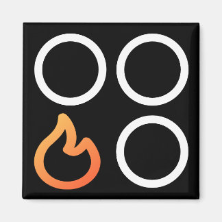 Stove Knob Front Left Burner Label Magnet