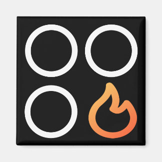 Stove Knob Front Right Burner Label Magnet