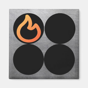 Stove Knob Rear Left Burner Control Label Magnet