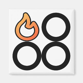 Stove Knob Rear Left Burner Control Label Magnet