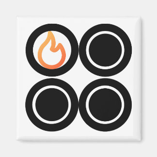 Stove Knob Rear Left Position Burner Control Label Magnet