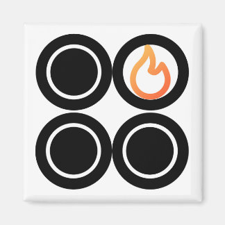 Stove Knob Rear Right Burner Control Label Magnet