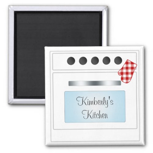 Stove Oven Door Personalized Choose Color Magnet