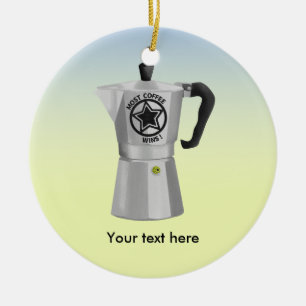 Stove top expresso maker Moka Coffee Pot Ceramic Ornament