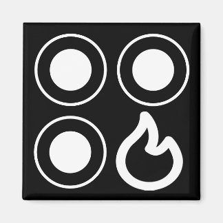 Stove Top Knob Front Right Burner Label Magnet