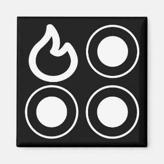 Stove Top Knob Rear Left Burner Label Magnet
