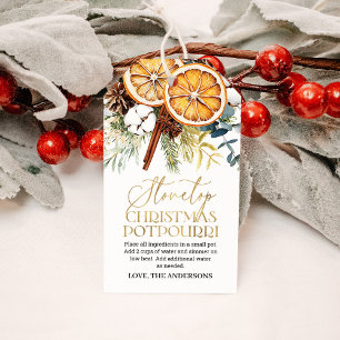 Stovetop Holiday Christmas Simmering Potpourri Gift Tags