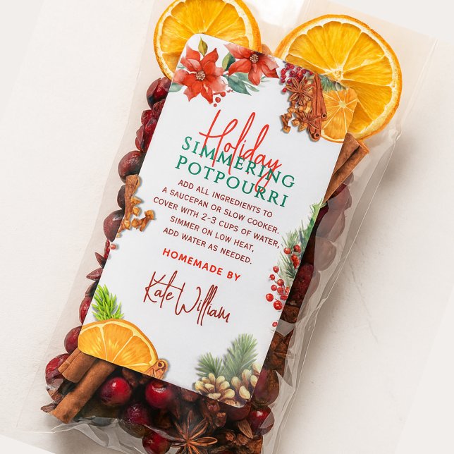 Stovetop Holiday Simmering Potpourri  Label (Creator Uploaded)