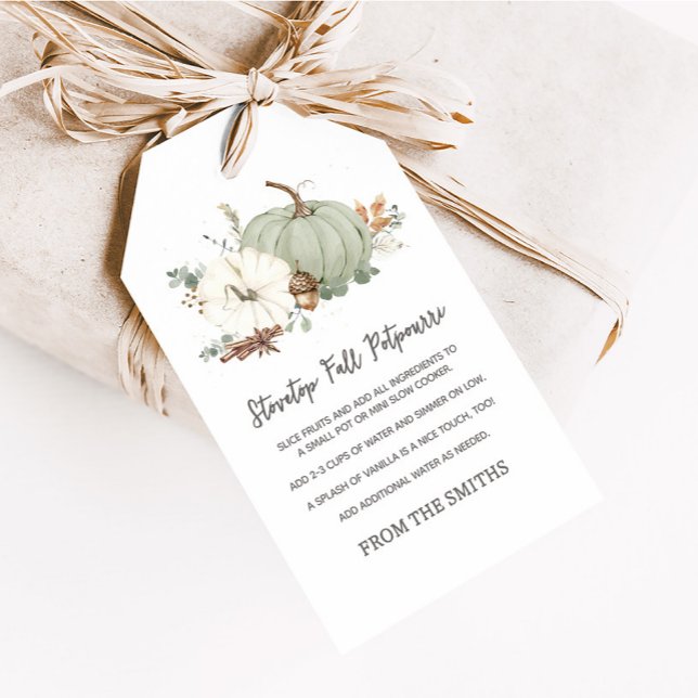 Stovetop Potpourri Holiday Favor Tags (Stovetop Potpourri Favor Tags)