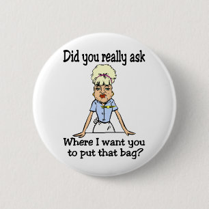 Stow the Bag Pinback Button