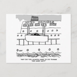 Stowaways on a Cruise Ship Postcard