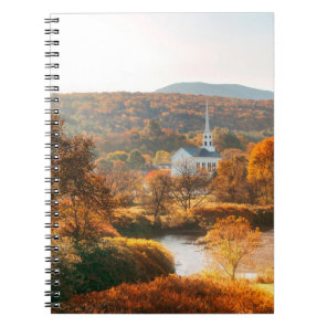 Stowe morning in Autumn with colorful foliage and  Notebook