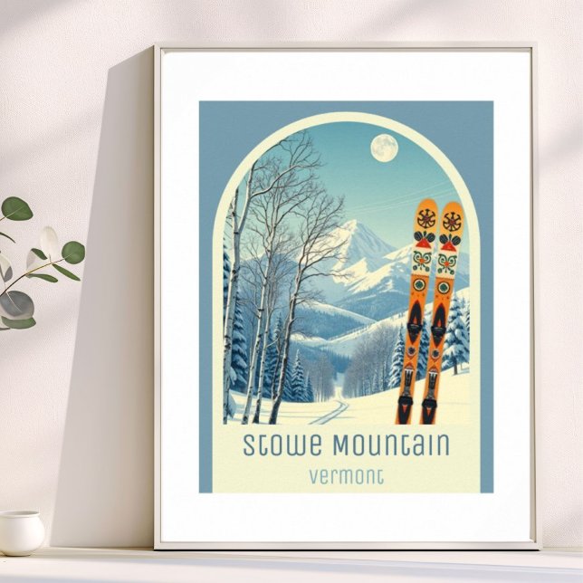 Stowe Mountain Vermont ski resort  Poster (Creator Uploaded)