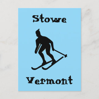 Stowe, Vermont (Best East Coast Skiing) Holiday Postcard