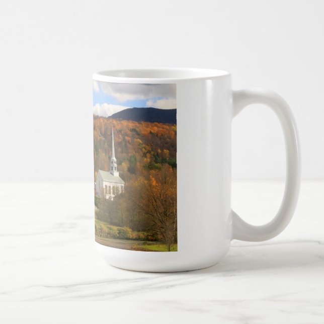 Stowe Vermont in Autumn Coffee Mug (Right)