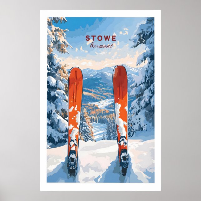Stowe Vermont Ski Print 1 (Front)
