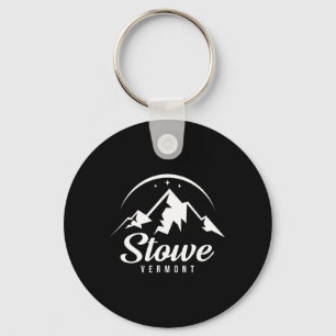 Stowe Vermont Ski Resort Skiing Snowboarding Keychain