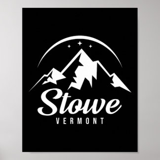 Stowe Vermont Ski Resort Skiing Snowboarding  Poster