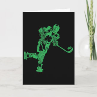 Stpatrick's Day Hockey Irish Boys Saint Paddy's Sh Card