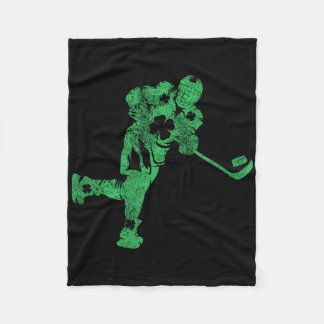 Stpatrick's Day Hockey Irish Boys Saint Paddy's Sh Fleece Blanket