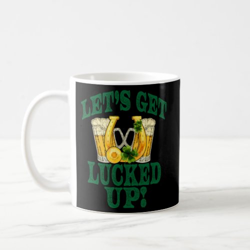StpatrickS LetS Get Lucked Up Paddy Drinking Bee Coffee Mug