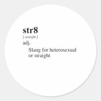 STR8 CLASSIC ROUND STICKER