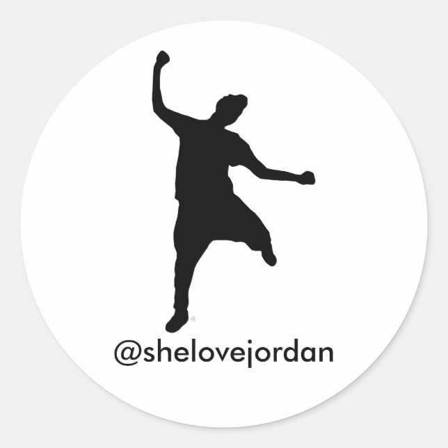 Str8 Drop Sticker (@shelovejordan) (Front)