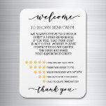 STR Short term Rental Vacation Rating System Stars Magnet<br><div class="desc">This design was created though digital art. It may be personalized in the area provided by changing the photo and/or text. Or it can be customized by choosing the click to customize further option and delete or change the color the background, add text, change the text color or style, or...</div>
