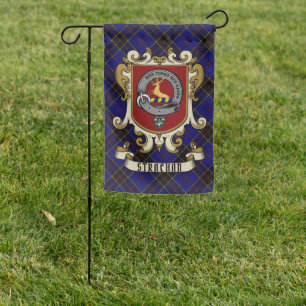 Strachan Clan Badge & Tartan Personalized Garden Flag