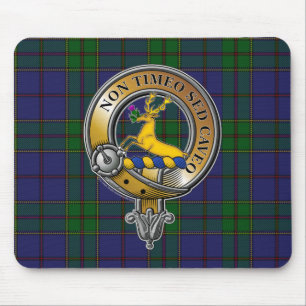 Strachan Tartan & Badge Mouse Pad